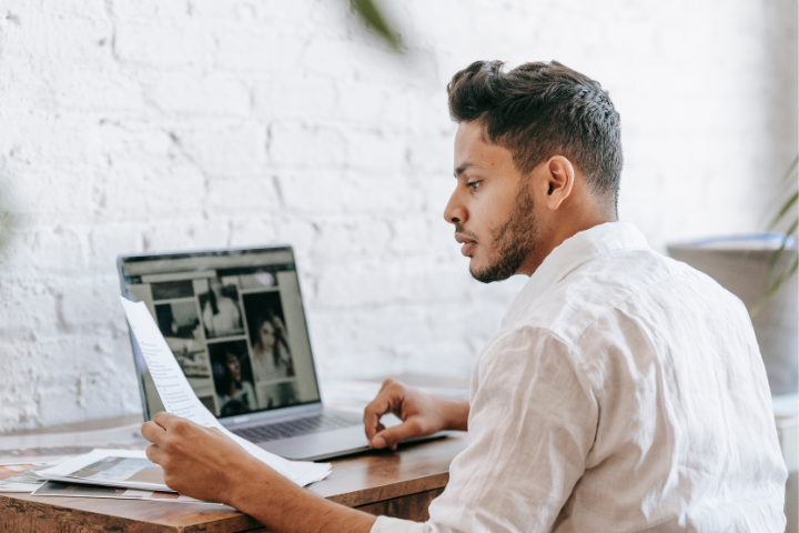Man Works For Startups