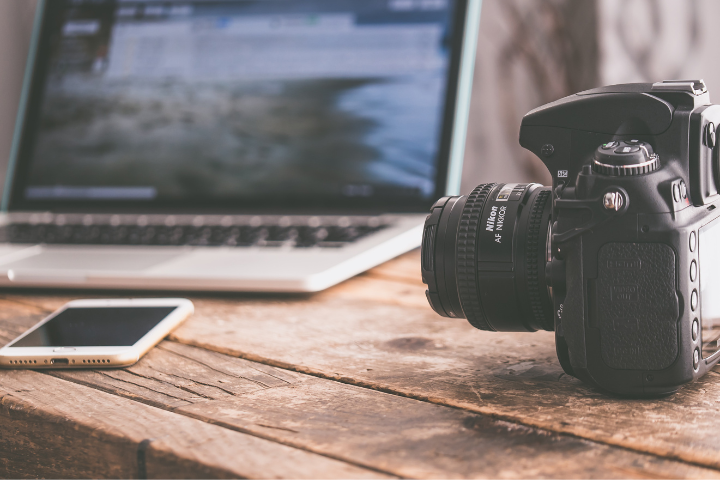 Workstation Of VA Doing Video Marketing Services