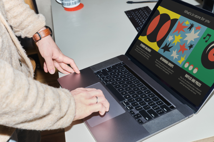 A Skilled Graphic Designer Working