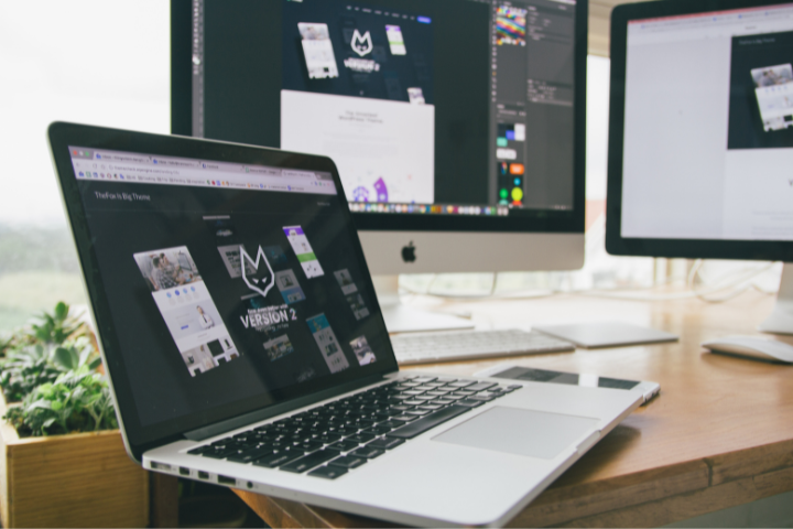 Work Station Of A Graphic Designer