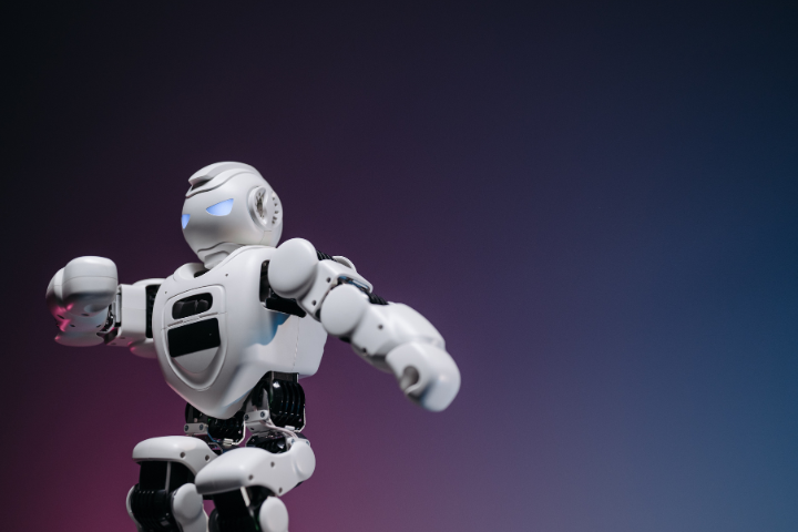 Artificial Intelligence Robot Standing