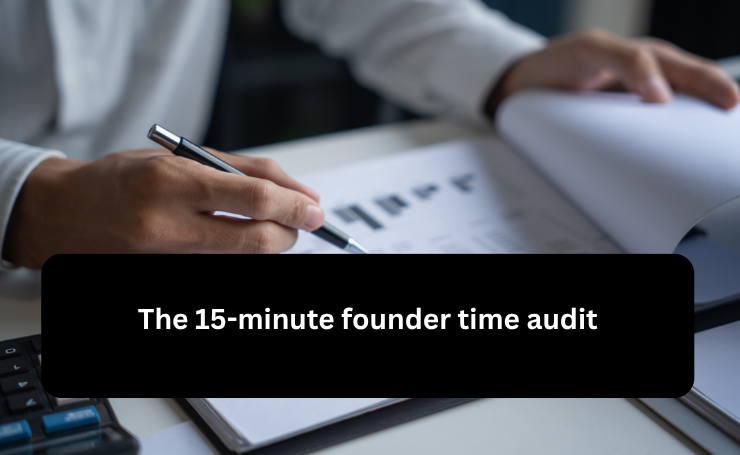 The Minute Founder Time Audit