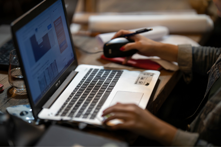 Low Cost Virtual Assistant Working On Laptop