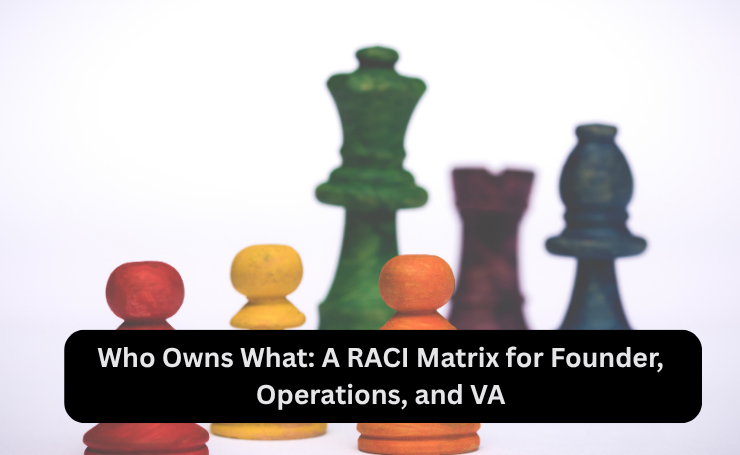 Who Owns What: A RACI Matrix For Founder, Operations, And VA