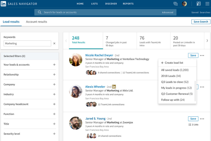 Linked In Sales Navigator Expert Working On Leads