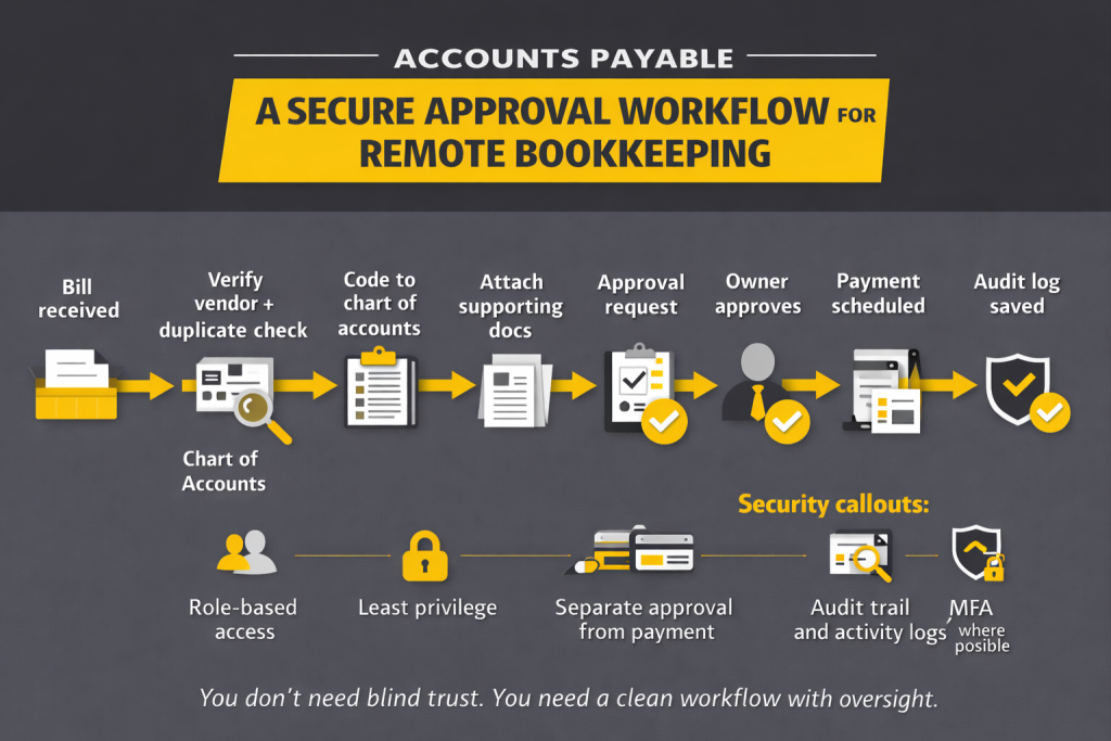 What A Virtual Bookkeeping Assistant Does And Secure Workflow