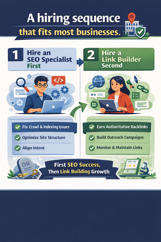 A Hiring Sequence And Link Builder Vs SEO Specialist