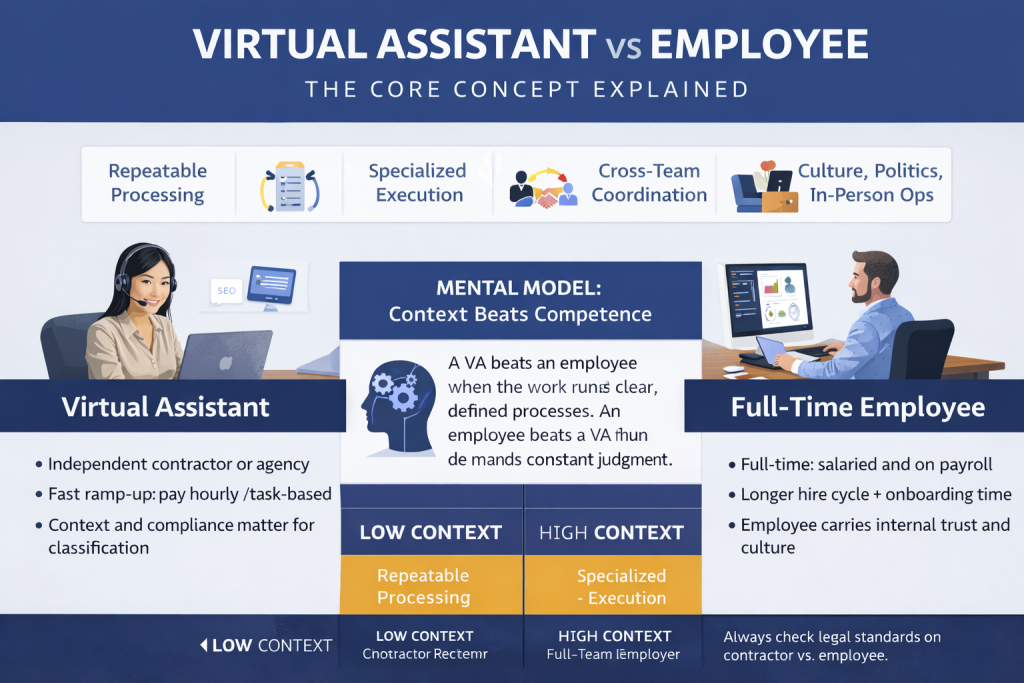 Can A Virtual Assistant Replace An Employee – Core Concepts