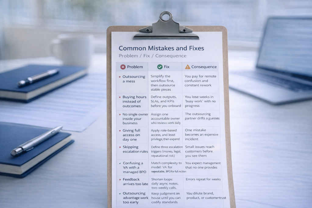 Common Mistakes And Fixes For Is Outsourcing Right For My Business