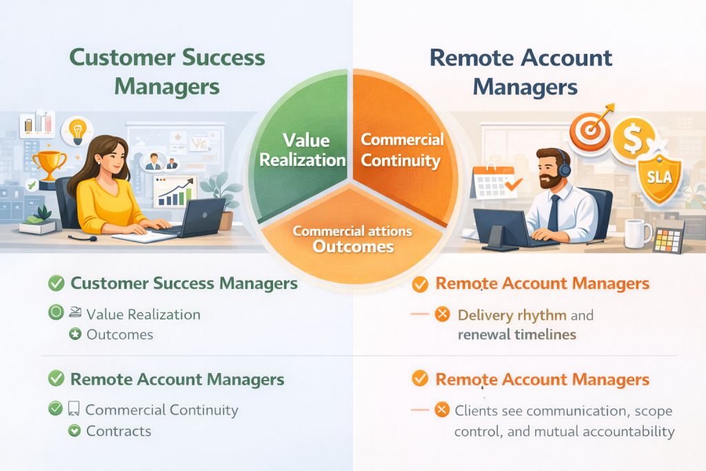 Virtual Account Manager Vs Customer Success Manager And Management