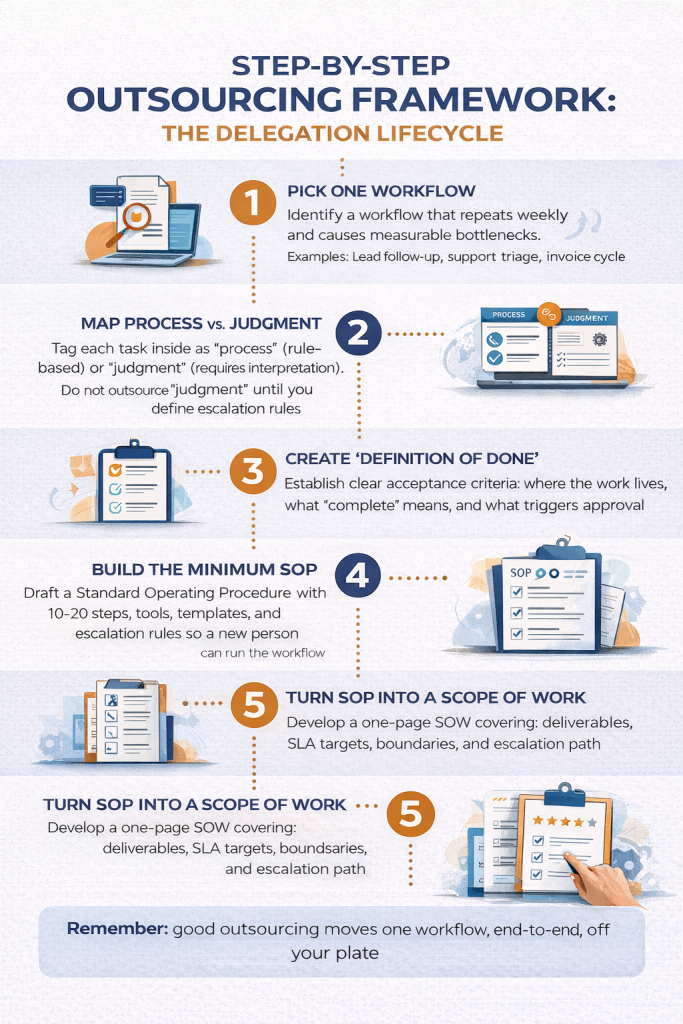 Outsourcing Checklist For Small Businesses And The Outsourcing Framework