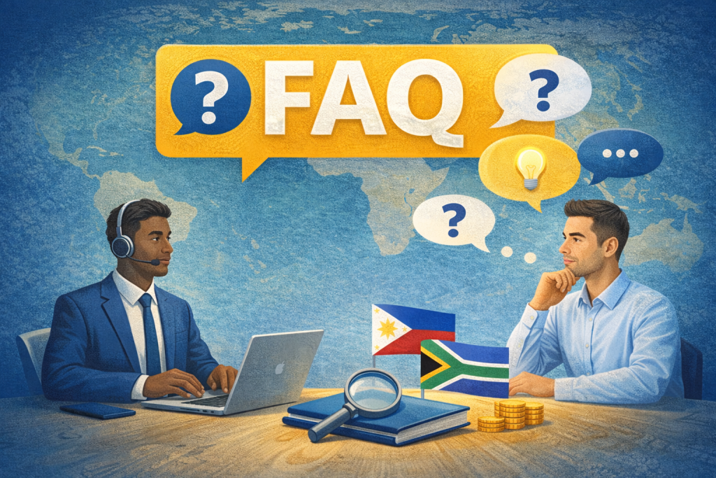 Outsourcing To South Africa Vs Philippines FAQs
