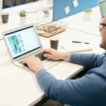 Word Press Virtual Assistant Working On Laptop