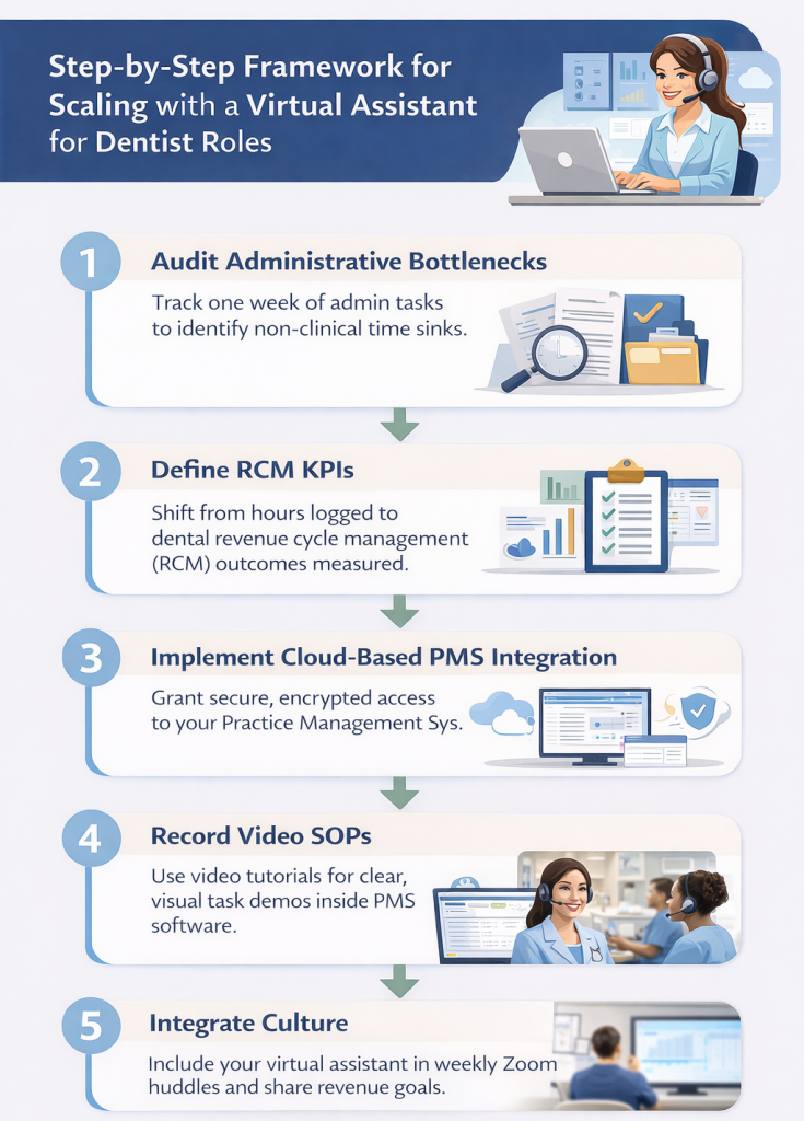 Framework For Scaling With Virtual Assistant For Dentist Roles