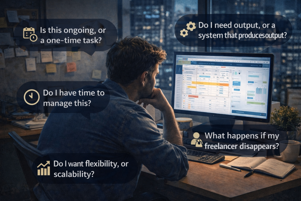 How To Compare BPO Providers Vs. Freelancers And Decision Framework