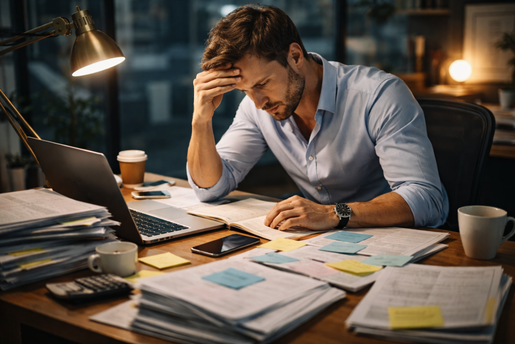 Man Thinking Of When Should You Hire A Virtual Assistant