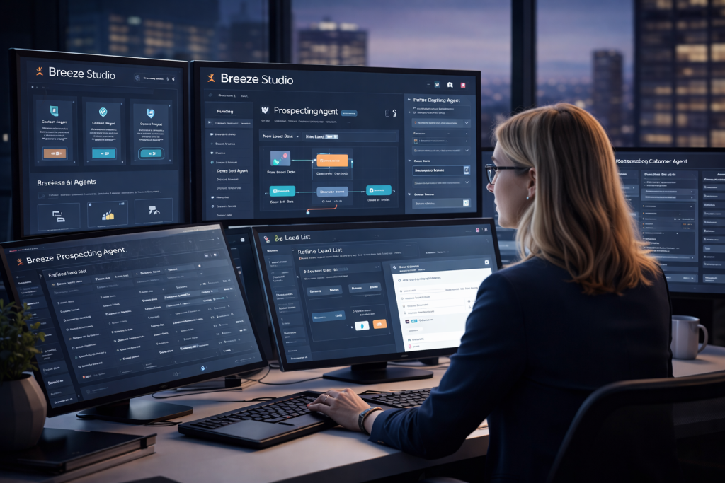 Virtual Assistant Trained In Hub Spot Working In Office