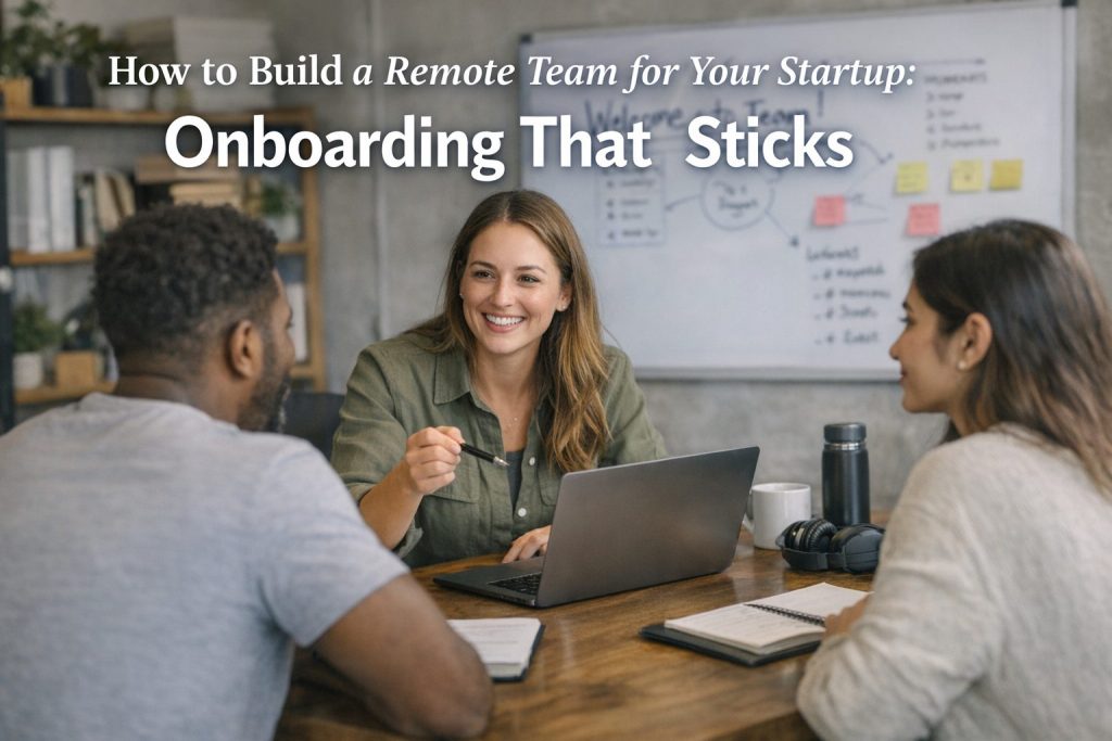 How To Build A Remote Team For Your Startup Onboarding That Sticks