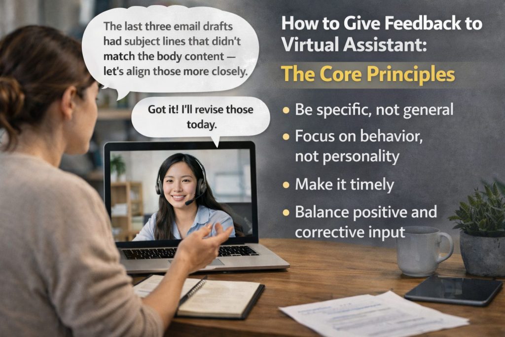 How To Give Feedback To Virtual Assistant The Core Principles