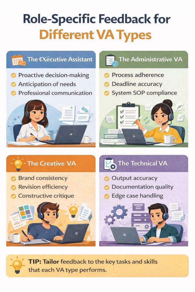 How To Give Feedback To Virtual Assistant To Different Types Of VAs
