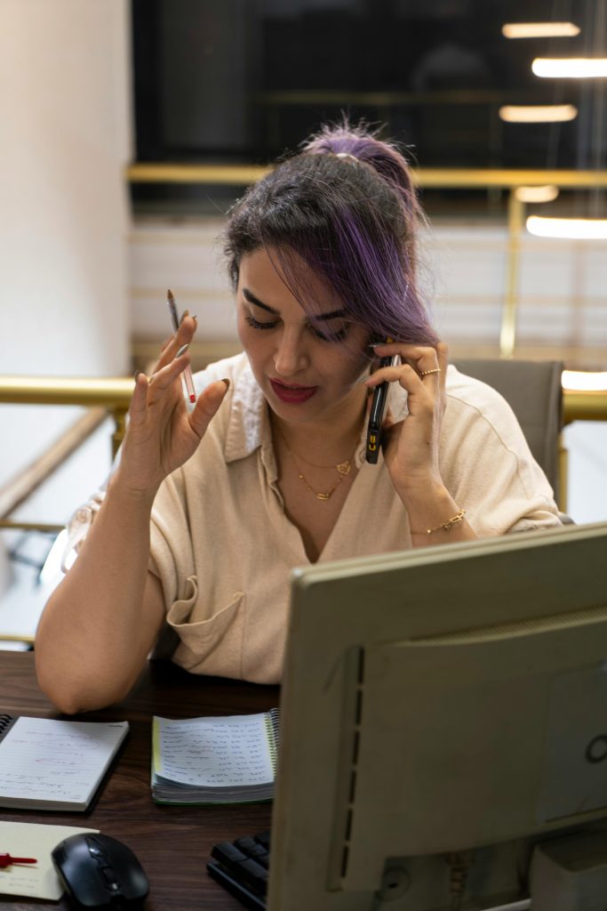 Operations Manager On The Phone